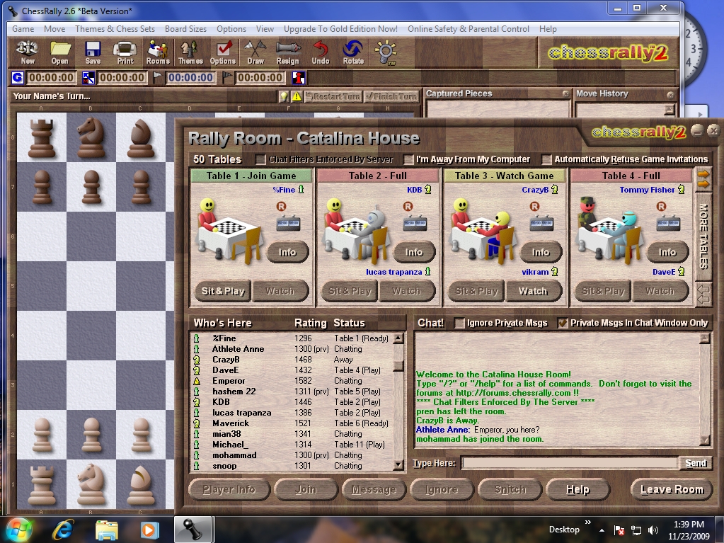 Play chess online